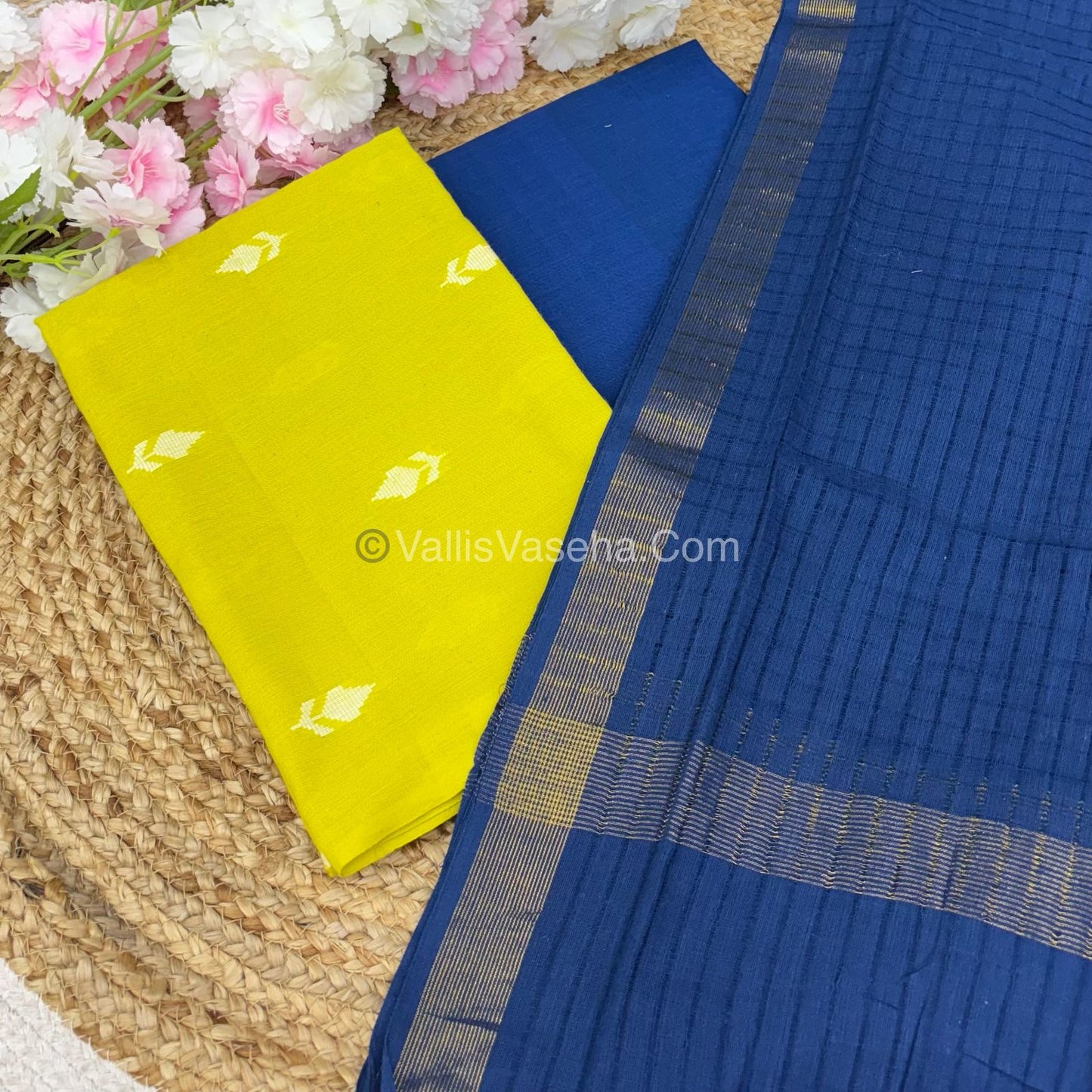 Salwar Material - Pure Cotton - Jacquard Design Set  - VVUSM008