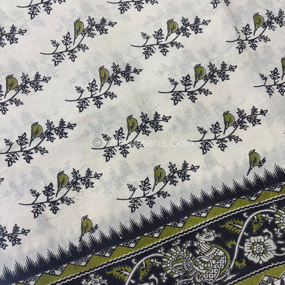 Pure Kalamkari Cotton Saree - VVPKC002