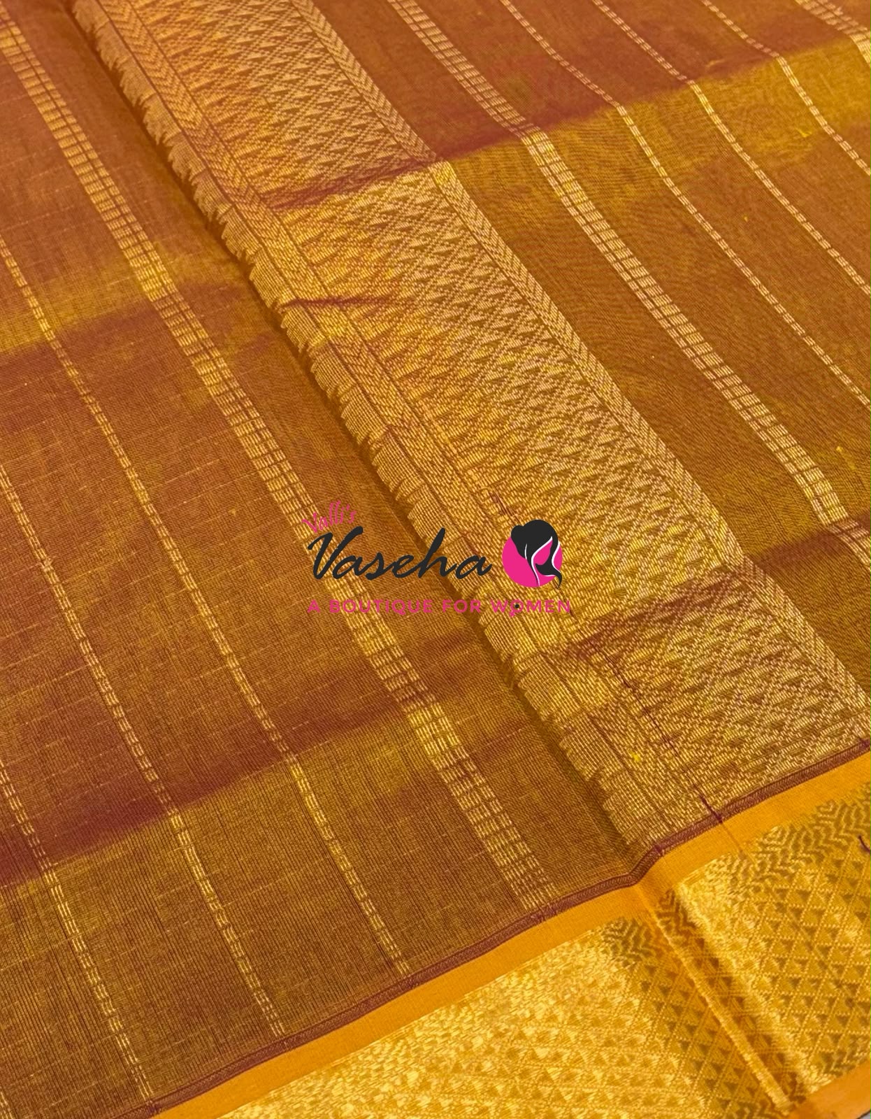 Pure Silk Cotton Saree - Zari Checks - VVCSC001