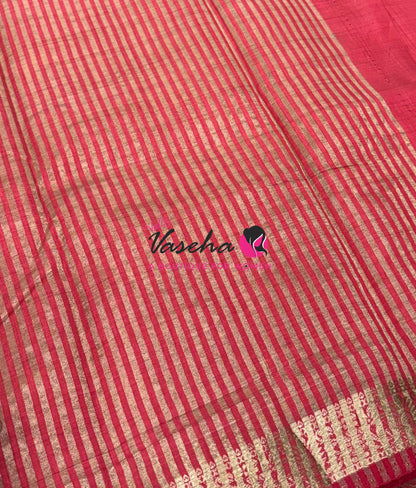 Semi Tussar Silk - Red Shade - VVSTS069