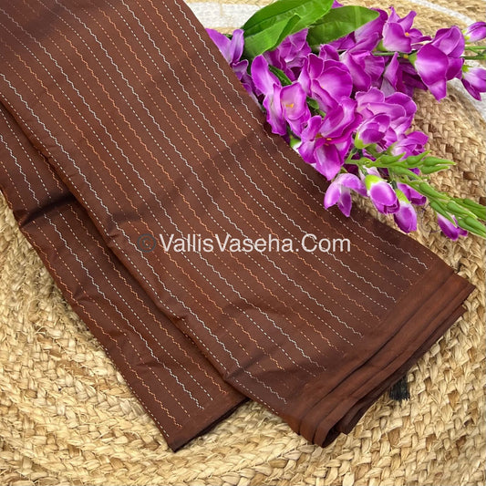 Semi Silk Saree - Aarani Pattu Style - VVSSS005