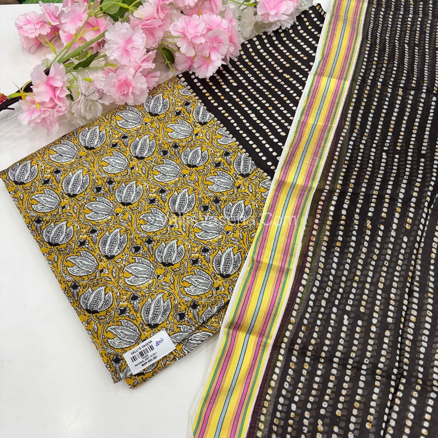 20%less - Offer Unstitched Material - Pure Cotton Material - VVDUM002