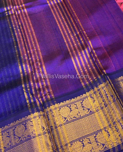 15% Offer Saree - Pure Korvai Silk Cotton - VVDS004