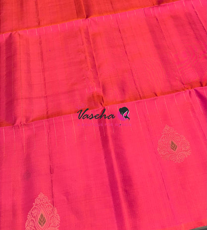 Pure Soft Silk Saree  - Peachich Pink Shade - VVPSS113