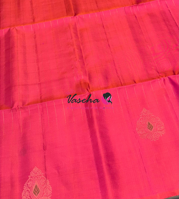 Pure Soft Silk Saree  - Peachich Pink Shade - VVPSS113