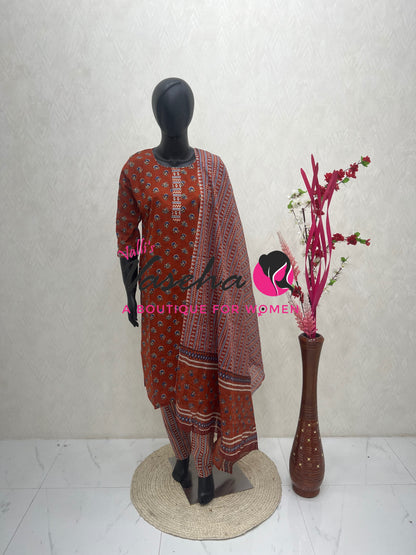 Ready Made - Salwar, Kameez & Duppatta(3pc) - Printed - VVRBS007
