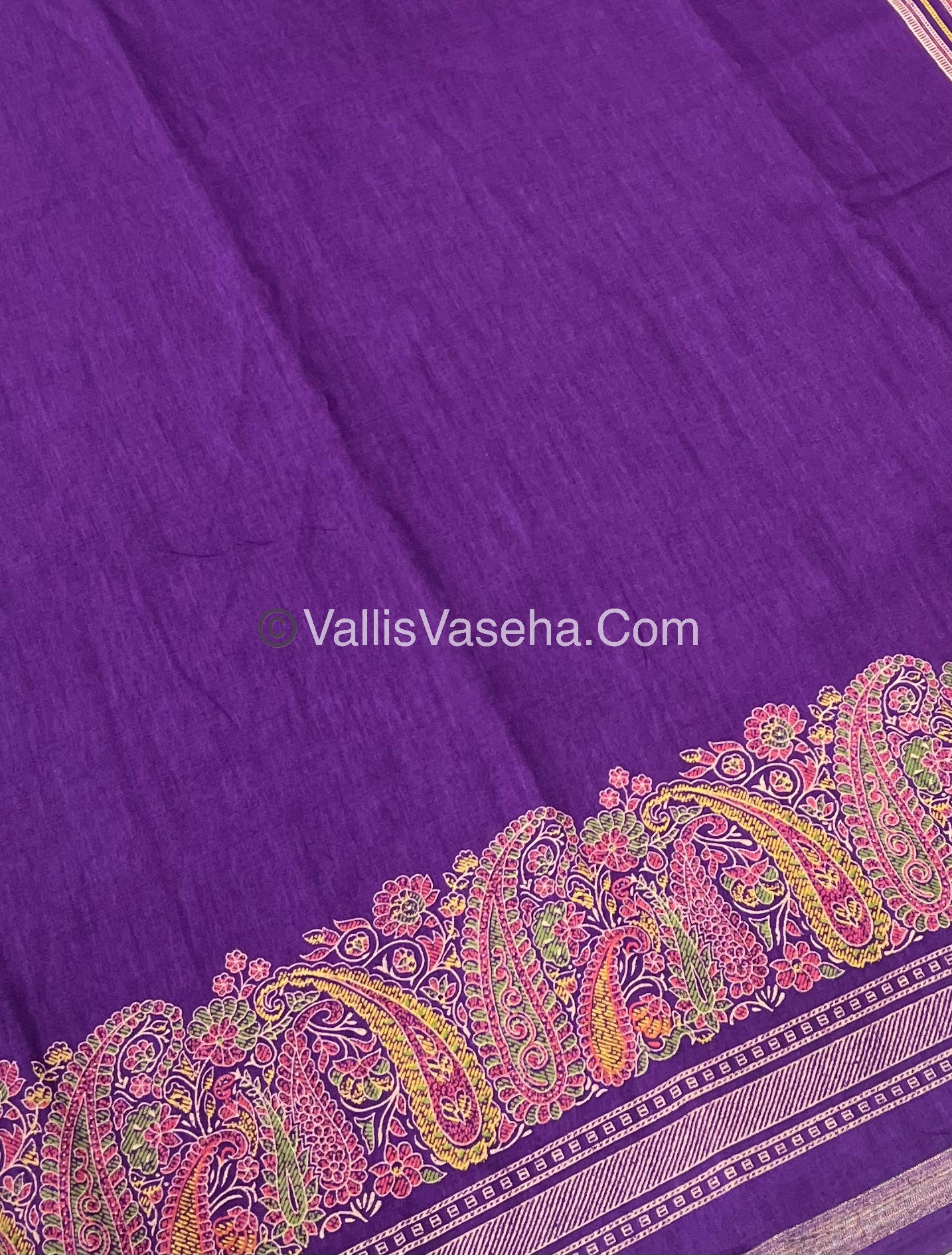 Casual Wear - Fancy Mixed Cotton - Purple Shade - VVFMC001