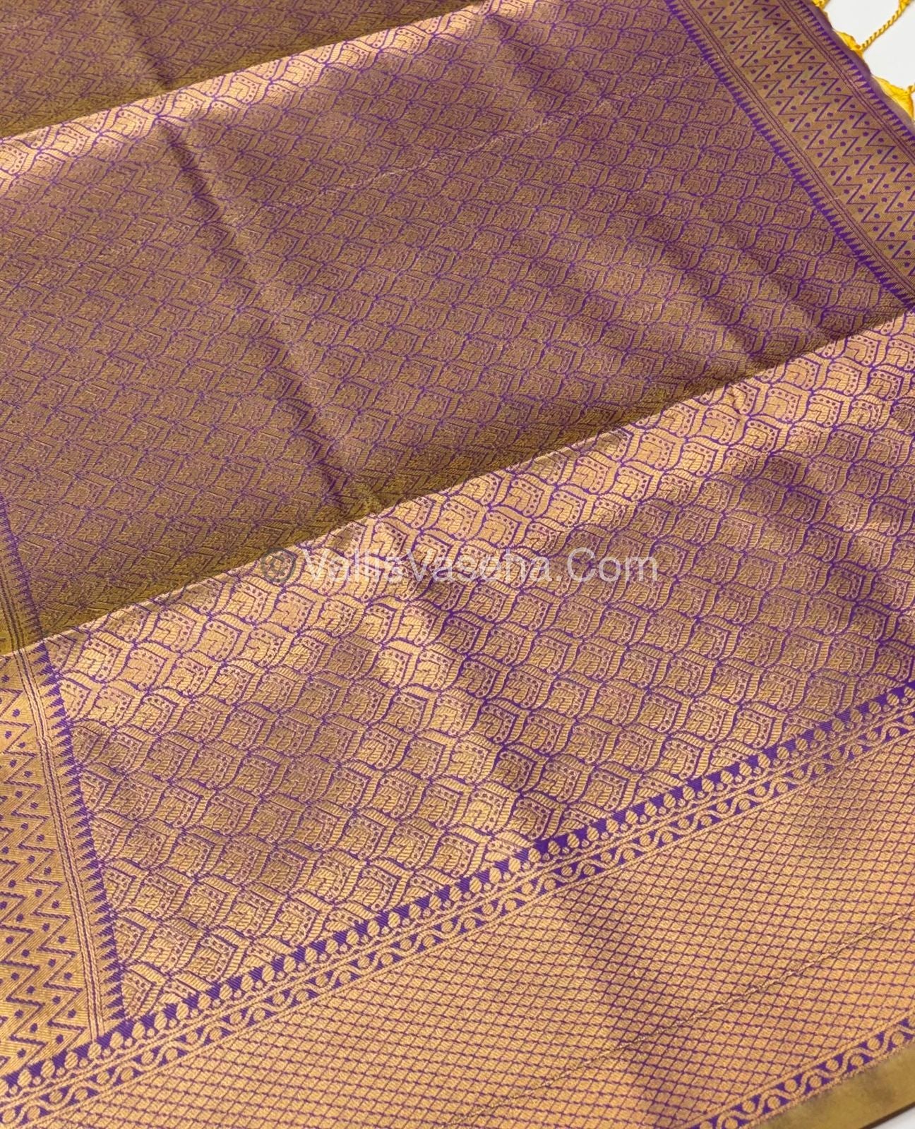 Semi Soft Silk - Border less - Tan   Shade -VVSSS023