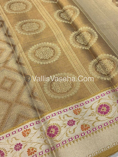 40% less - Offer Saree -  Semi Tissue Saree - VVDS007