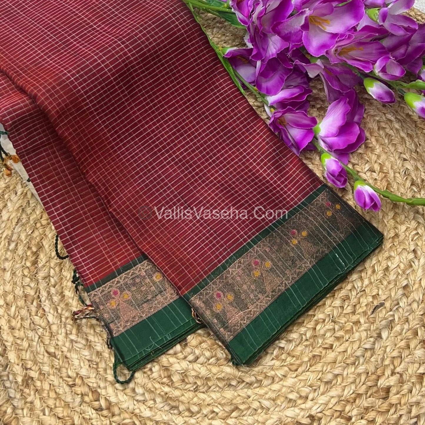 Dhaka Cotton Saree - VVDCS001