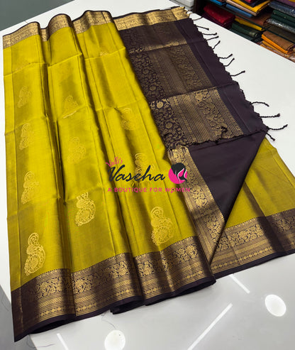 Pure Soft Silk Saree - Kanchi Border - VVPSS033