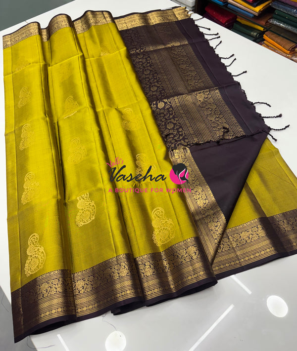 Pure Soft Silk Saree - Kanchi Border - VVPSS033