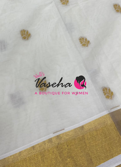 Kerala Cotton Saree - VVKCS031