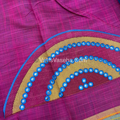 40% less - Offer Saree - Mixed Cotton Saree - VVDS007