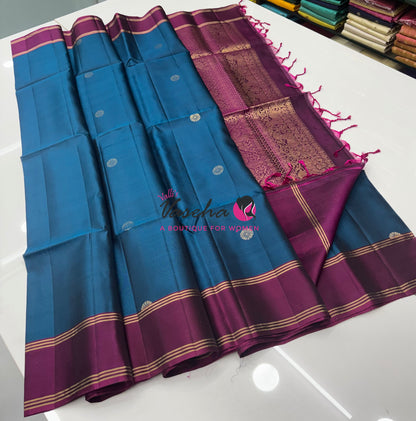Half Mix - Pure Soft Silk Saree - VVPSS053