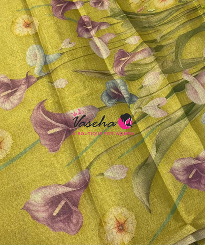 Linen Tissue Saree - VVLTS010