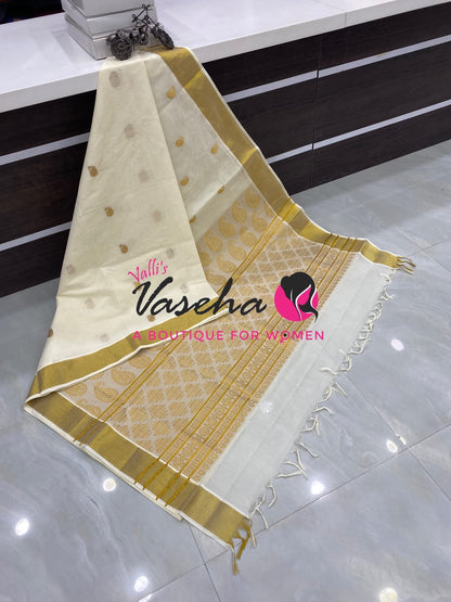 Kerala Cotton Saree - VVKCS029