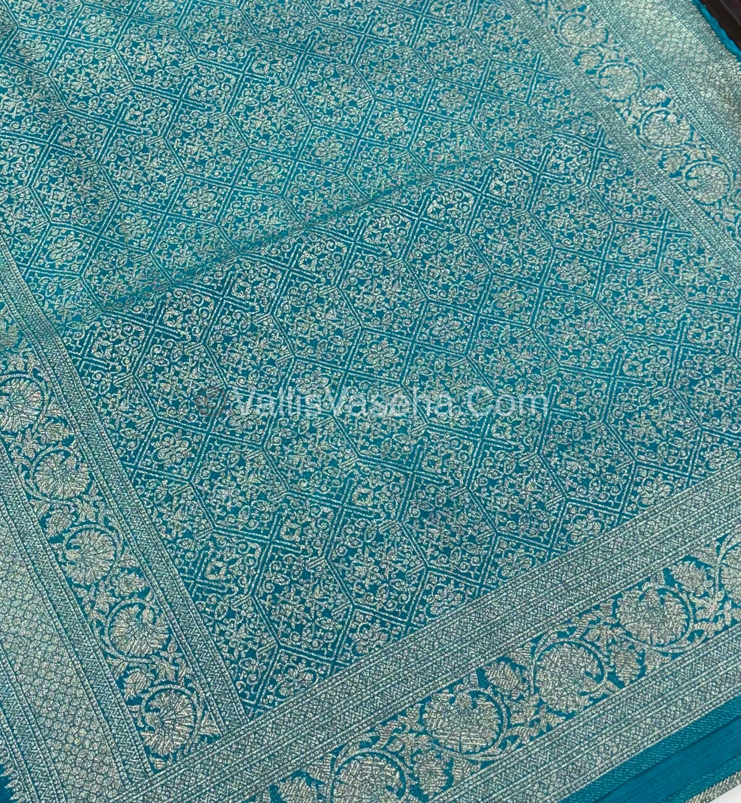 Banarasi - Heritage Silk - Semi Kathan Silk -Blue Shade - VVBHS010