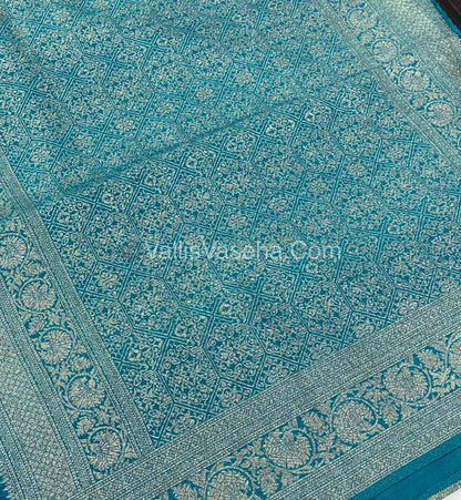 Banarasi - Heritage Silk - Semi Kathan Silk -Blue Shade - VVBHS010