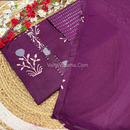 Salwar Material -Mul Cotton - VVUSM015