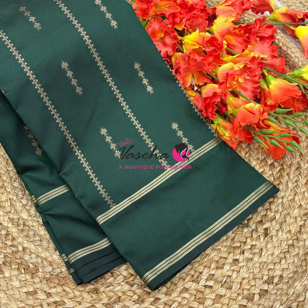 Semi Soft Silk  - Green Shade - VVSSS040