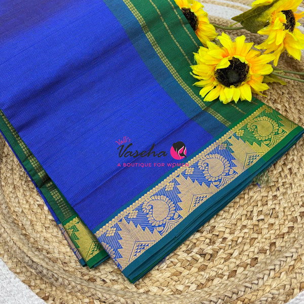 9 Yards |Semi Silk Cotton Saree | Vairavoosi  Design | VV9YSS001