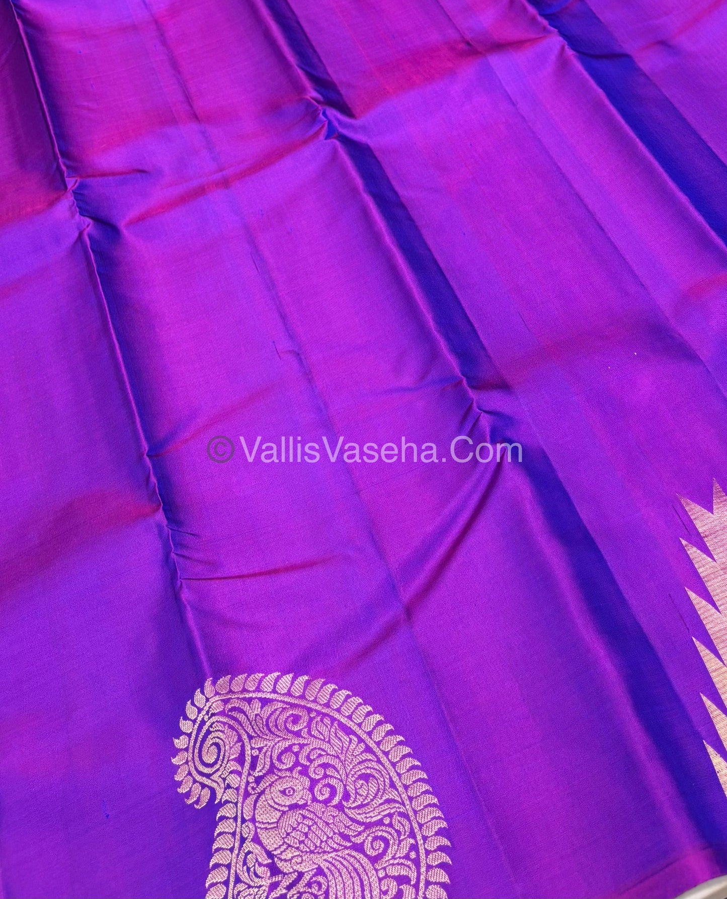 Pure Soft Silk Saree - Jothika Hit design - Purplish Pink - VVPSS011