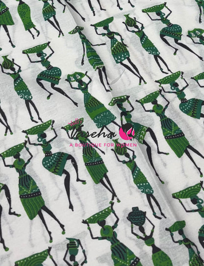 Budget Friendly Sarees - Casual Wear Sarees - Khadi Cotton Sarees - VVKCS028