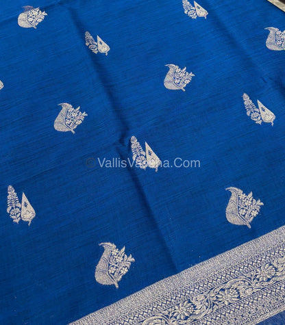 Banarasi - Heritage Silk - Semi Kathan Silk - Blue Shade - VVBHS009