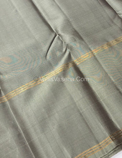 Half Mix - Pure Soft Silk Saree - Long Retta Petta Border with Butta - VVPSS076