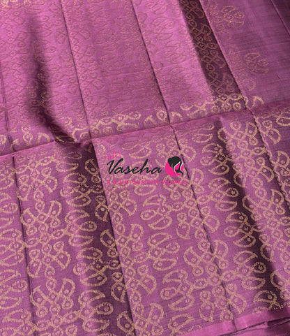 Half Mix - Pure Soft Silk Saree - Kolam Design - VVPSS158