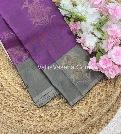 Half Mix - Pure Soft Silk Saree - VVPSS054