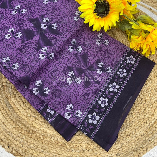Pure Cotton Voile Saree | VVPVS001