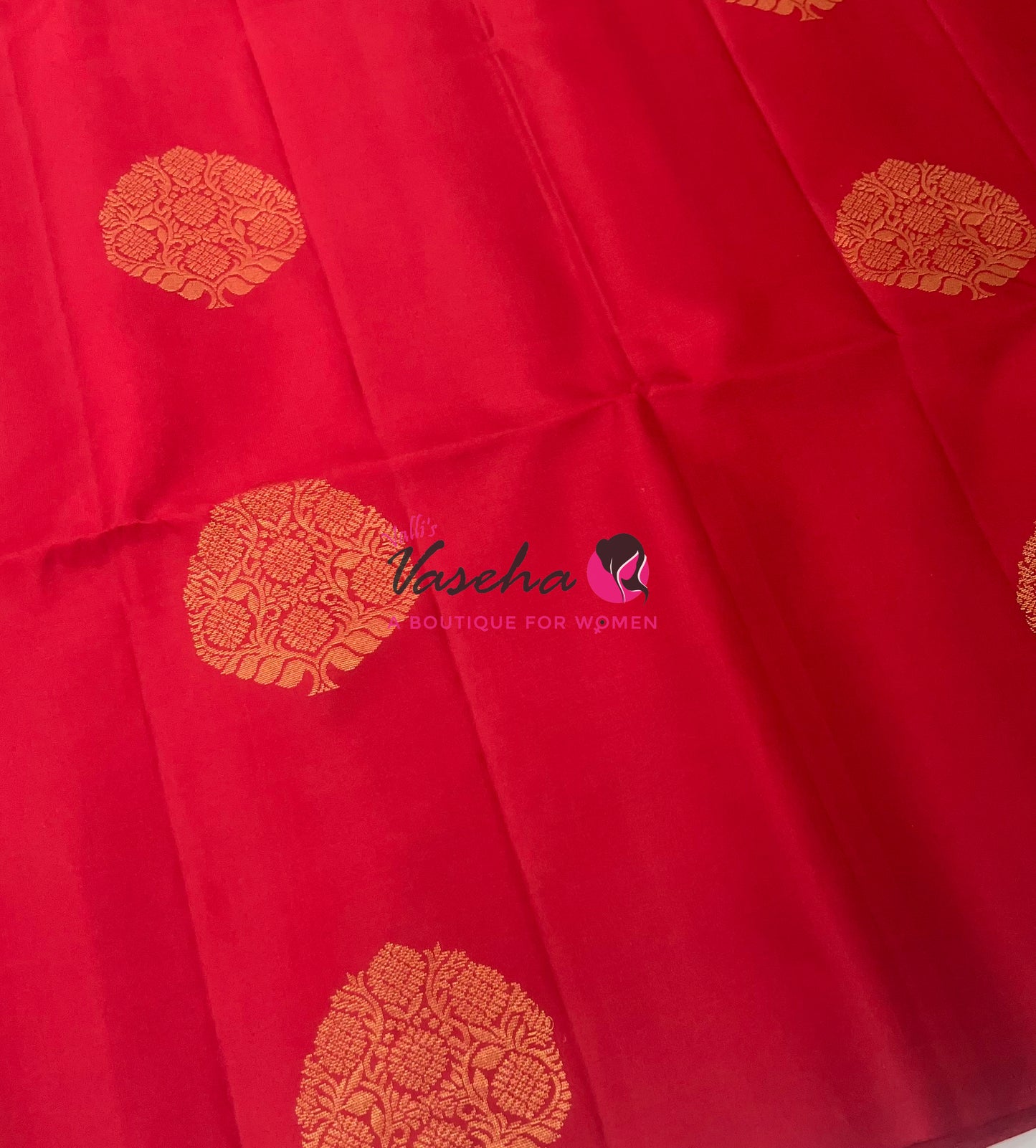 Pure Soft Silk Saree - Border Less - Red Shade - VVPSS078