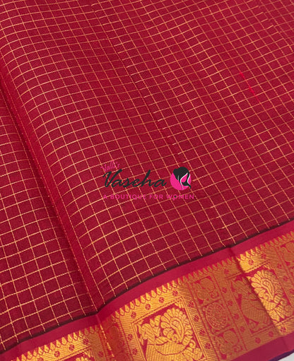 Semi Silk Cotton Saree | Lakshadeepam Design |VVSSC009