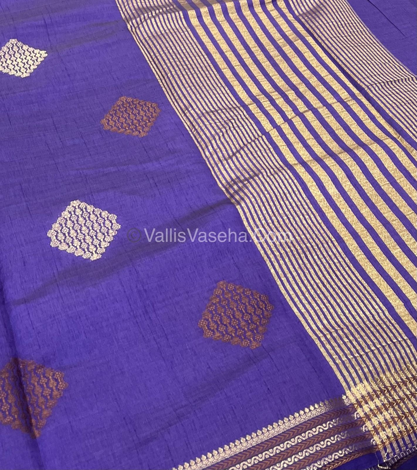 Semi Tussar Silk Saree - Violet Shade - VVSTS016