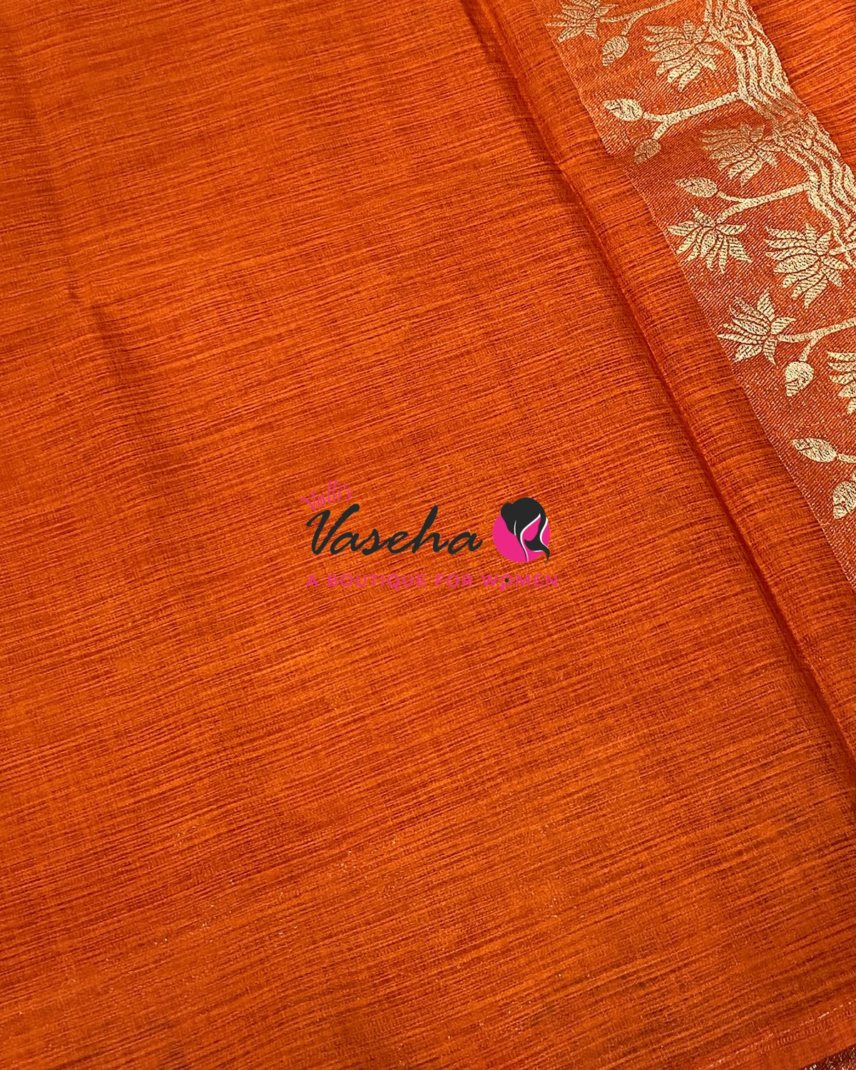 Banarasi - Heritage Meenakari Silk - Orange Shade - VVBHS014