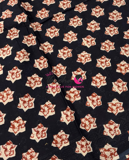 Pure Soft Mul Mul Cotton Sarees - Hand Block Prints - VVMMC011