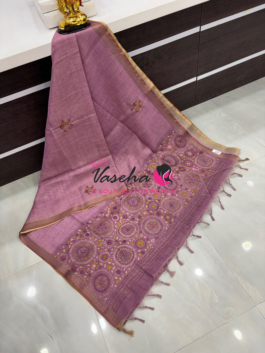 French Knot - Tissue Saree  - VVLFN019