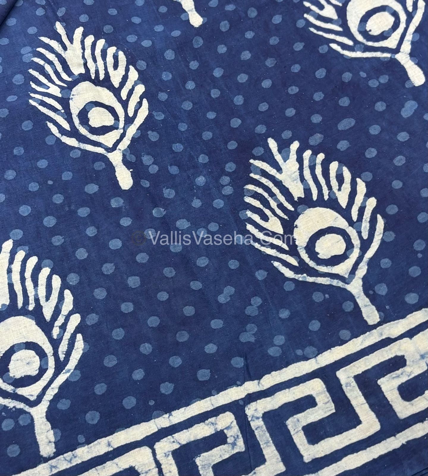 Pure Soft Mul Mul Cotton Sarees - Hand Block Prints - VVMMC006