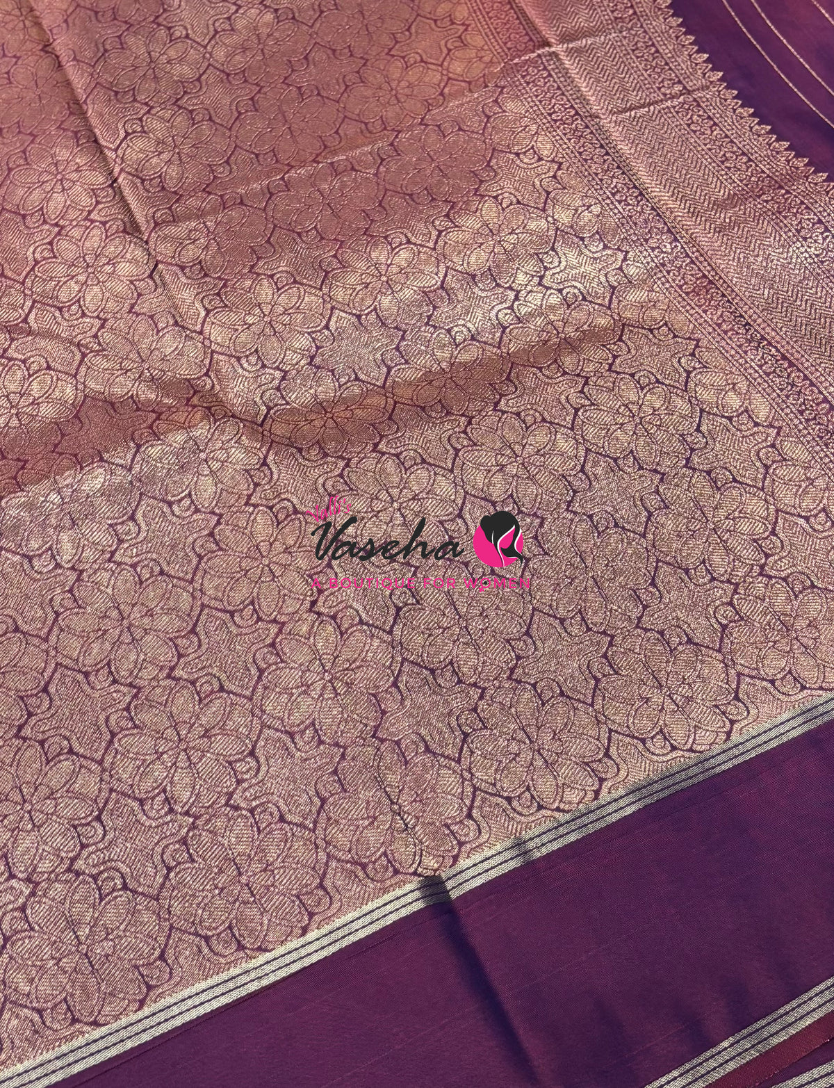 Semi Soft Silk  - Wine Shade - VVSSS041