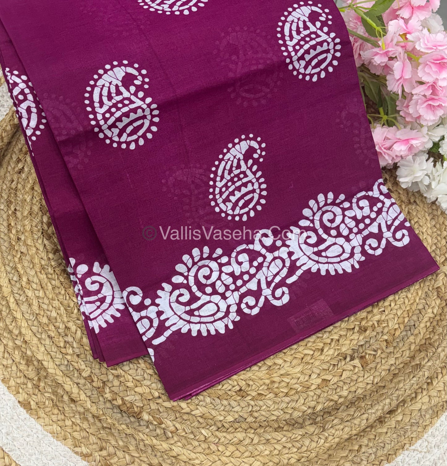 Pure Cotton Voile Saree | VVPVC005