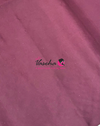 Pure Soft Silk Saree - Pink & Brown - VVPSS091