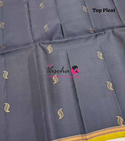 Pure Soft Silk Saree - Partly Pallu -  Half & Half Saree - VVPSS088