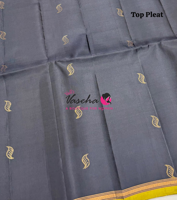 Pure Soft Silk Saree - Partly Pallu -  Half & Half Saree - VVPSS088