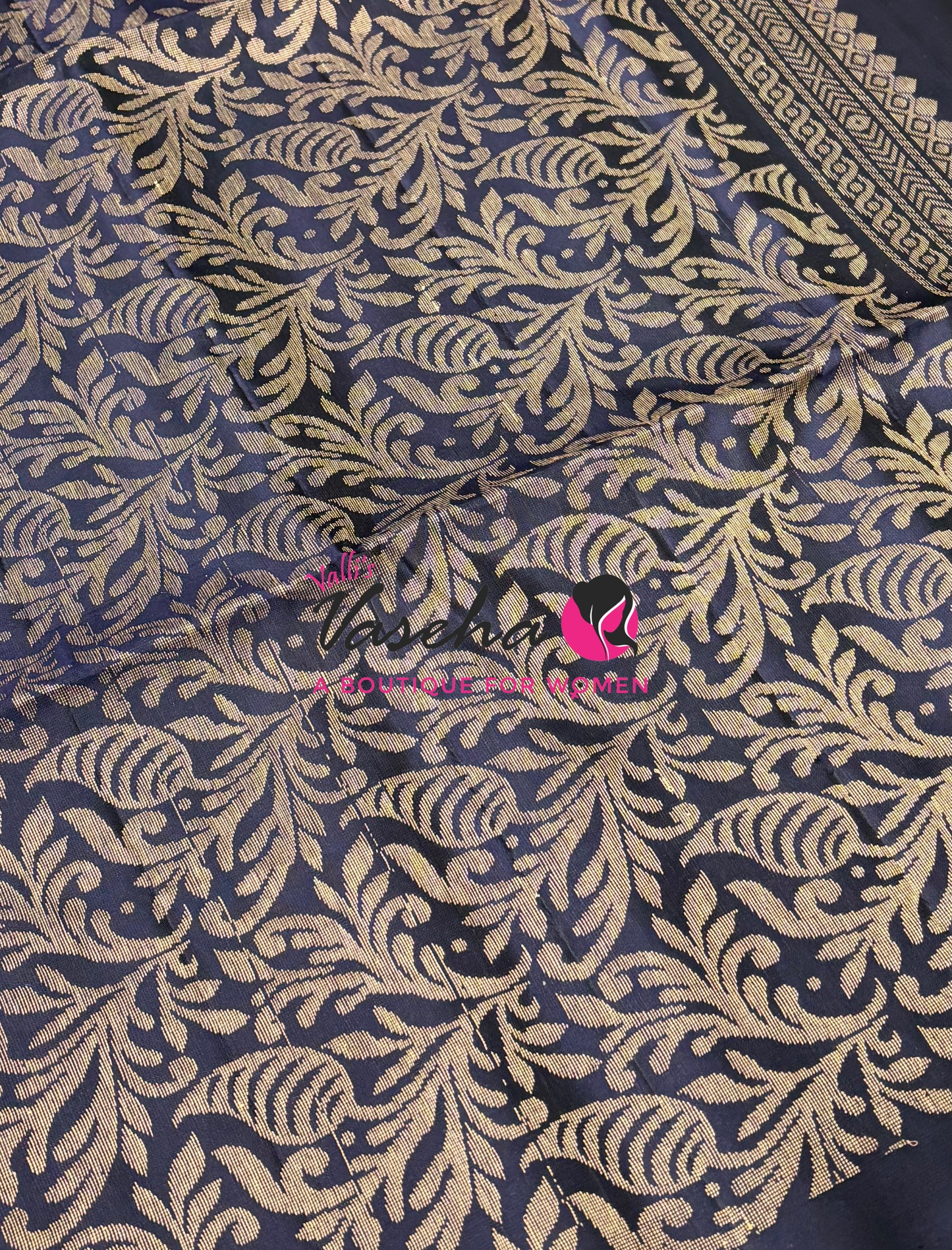 Half Mixed  Soft Silk Saree - Purple & Navy Blue - VVPSS073