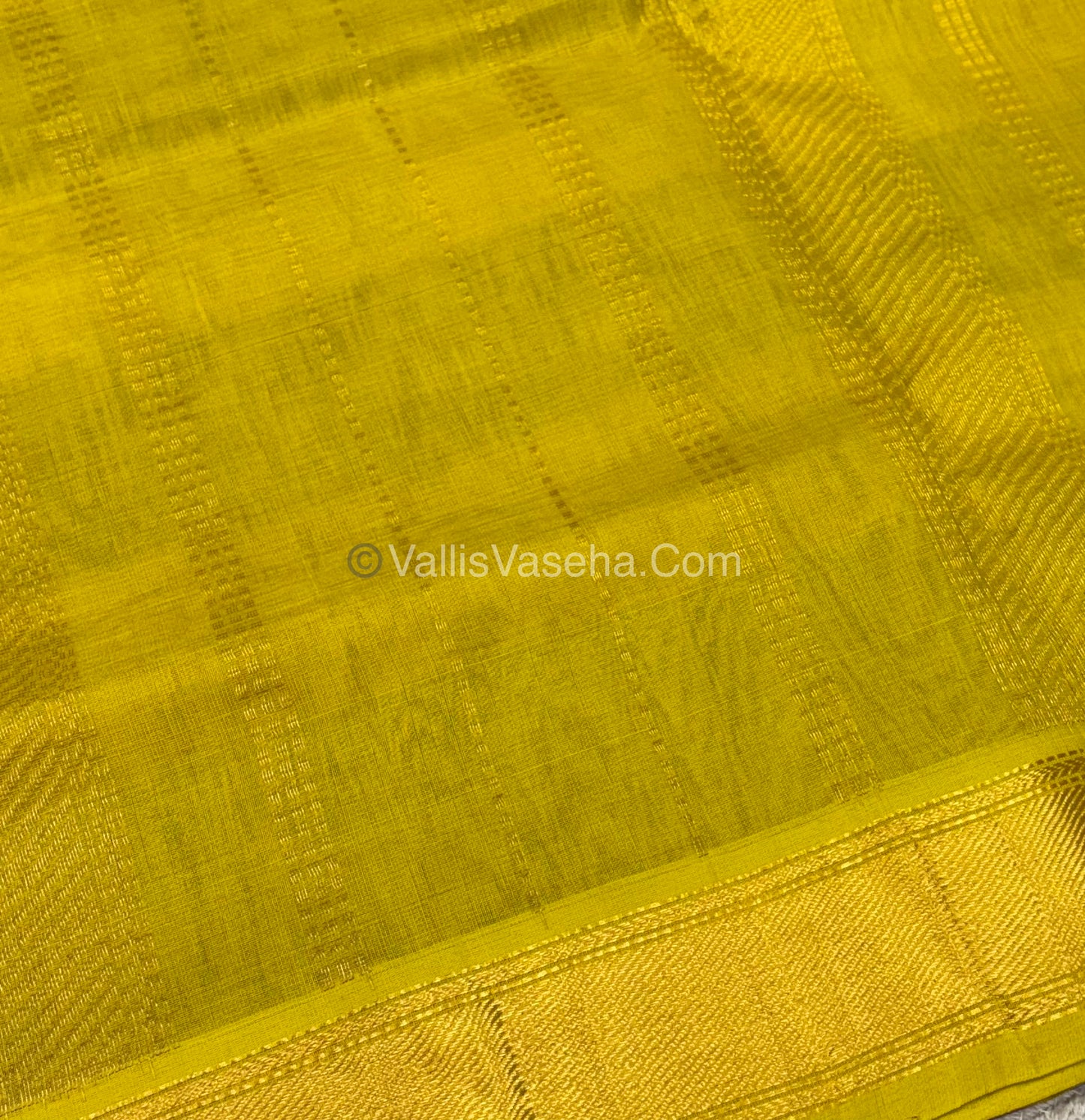 Pure Silk Cotton Saree - Pazhum Pazhamum Checks Design - VVPPSC02