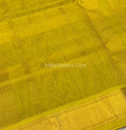Pure Silk Cotton Saree - Pazhum Pazhamum Checks Design - VVPPSC02