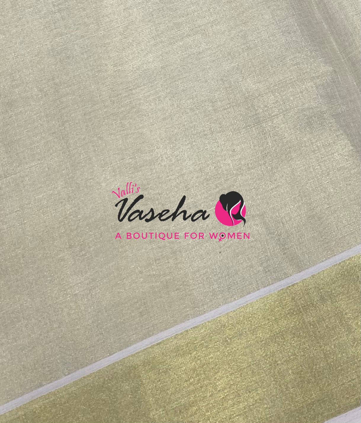 Kerala Golden Tissue Saree  - VVKCS031