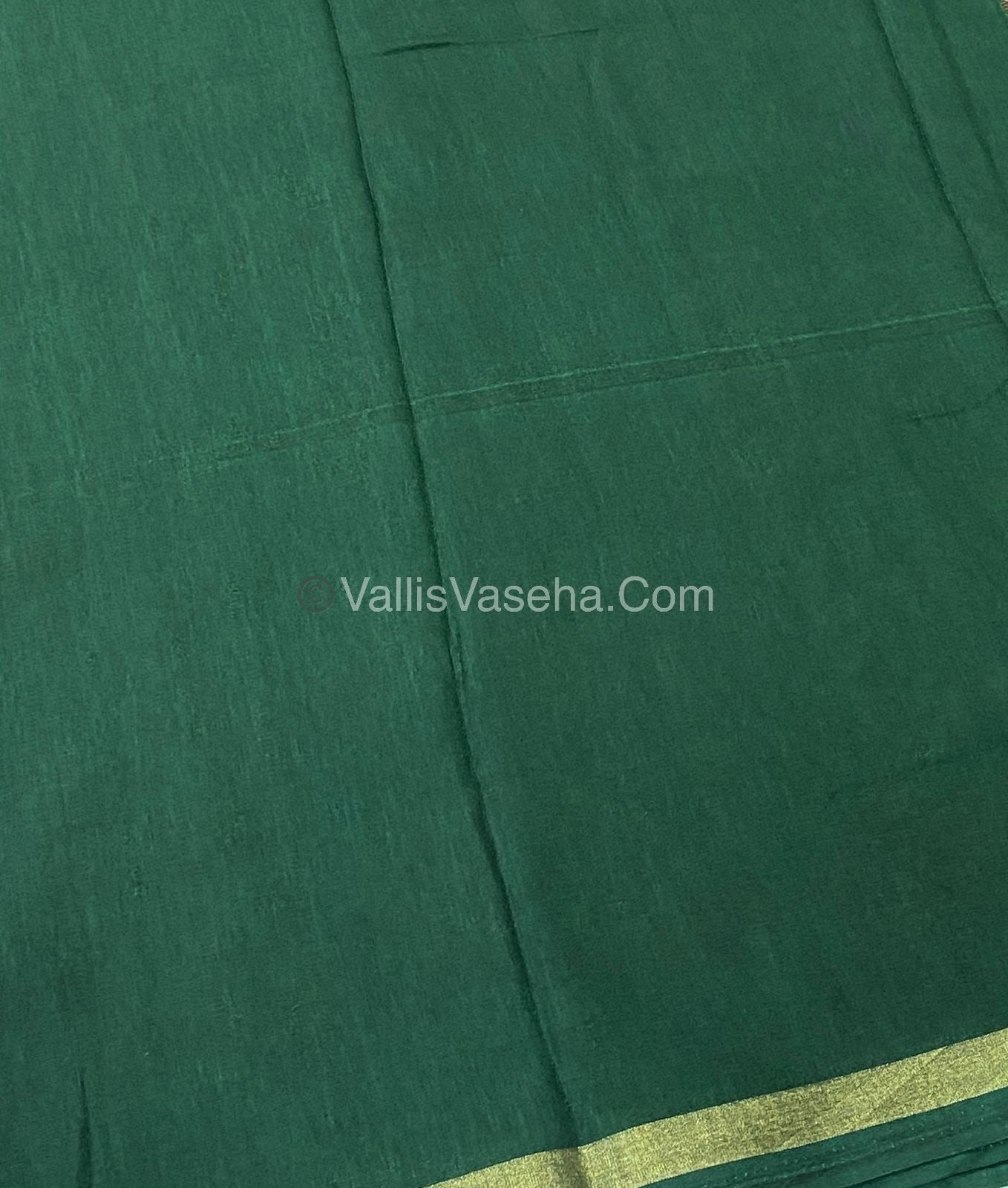 Casual Wear - Fancy Mixed Cotton - Dark Green Shade - VVFMC001
